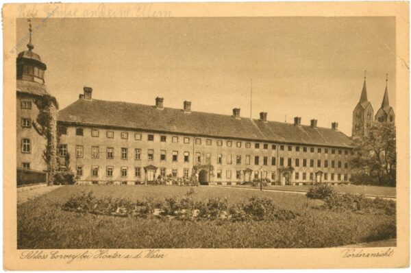 höxter an der weser, schloss corvey, vorderansicht