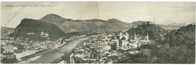salzburg, vom aussichtsturm des restaur. elektr. aufzug aus salzburg, vom aussichtsturm des restaur. elektr. aufzug aus