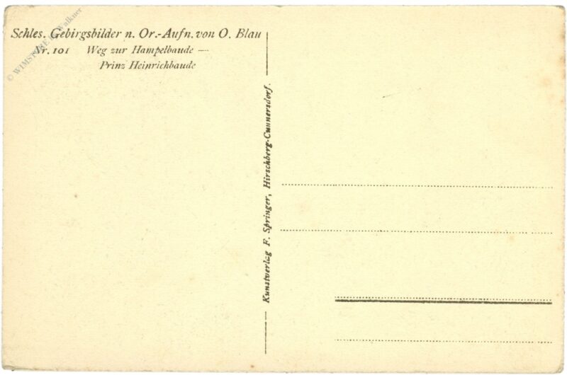 riesengebirge, prins heinrich baude weg zur hampelbaude
