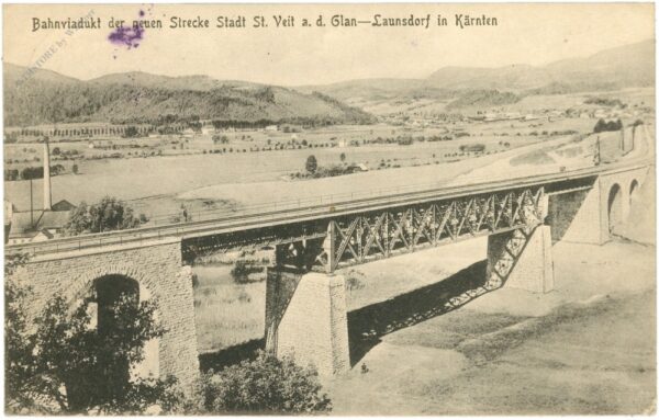 st. veit an der glan, bahnviadukt der neuen strecke stadt st. veit an der glan launsdorf