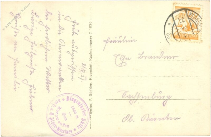 feistritz, klagenfurterhütte mit weinasch in den karawanken