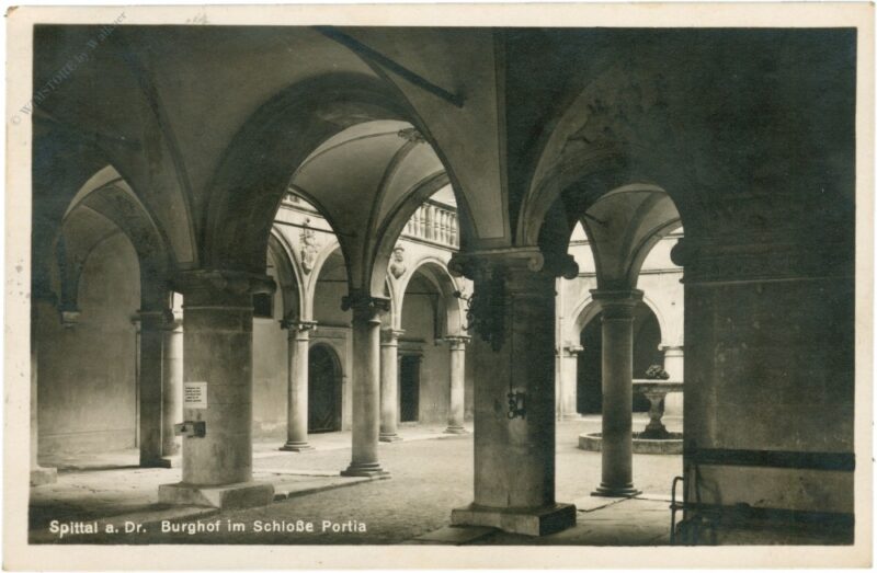 spittal an der drau, burghof im schlosse portia spittal an der drau, burghof im schlosse portia