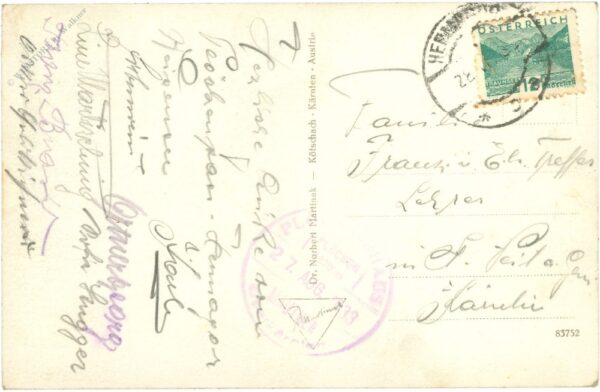 kötschach mauthen, plöckenpass, reichsgrenze