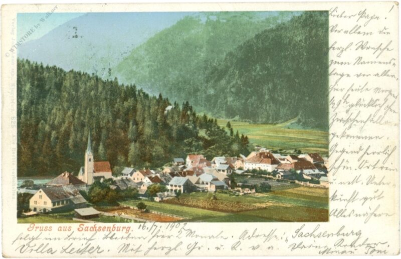 sachsenburg, ortsansicht sachsenburg, ortsansicht
