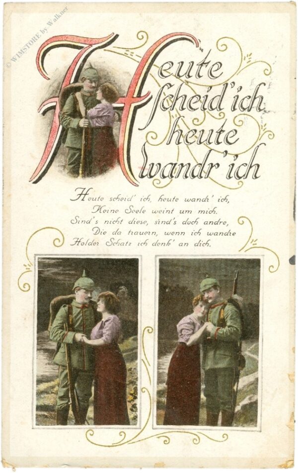heute scheid ich, heute wandr' ich...