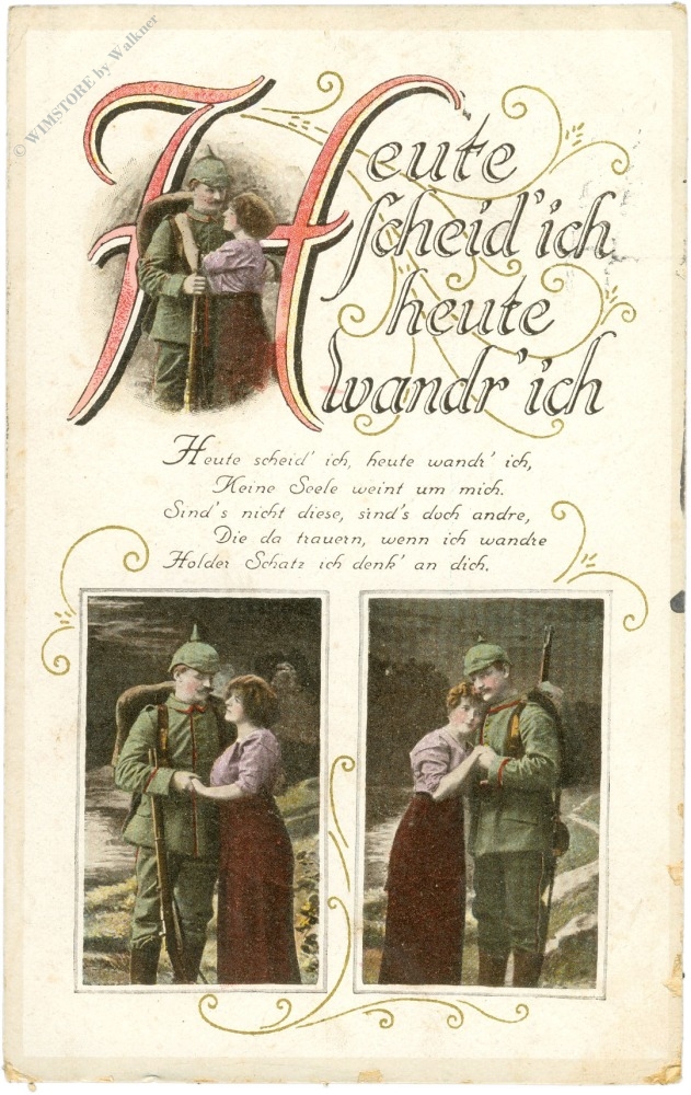 heute scheid ich, heute wandr' ich... heute scheid ich, heute wandr' ich...