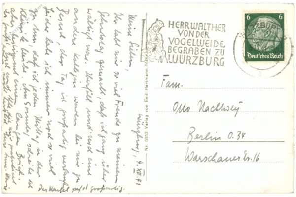 würzburg, romanischer kreuzgang vom lusamgärtlein