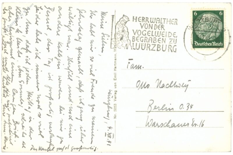 würzburg, romanischer kreuzgang vom lusamgärtlein