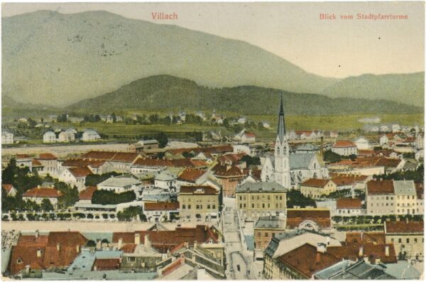 villach, blick vom stadtpfarrturm