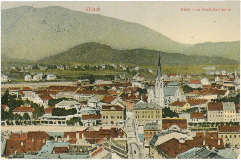 villach, blick vom stadtpfarrturm villach, blick vom stadtpfarrturm