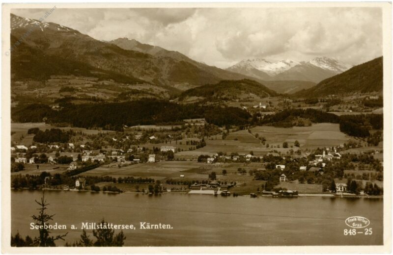 seeboden am millstättersee, ortsansicht seeboden am millstättersee, ortsansicht