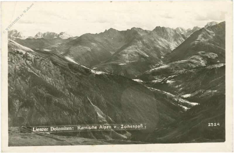 lienzer dolomiten, karnische alpen vom zochenpaß lienzer dolomiten, karnische alpen vom zochenpaß