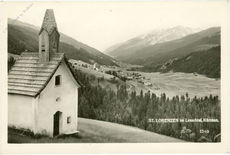 st. lorenzen im lesachtal, ortsansicht st. lorenzen im lesachtal, ortsansicht