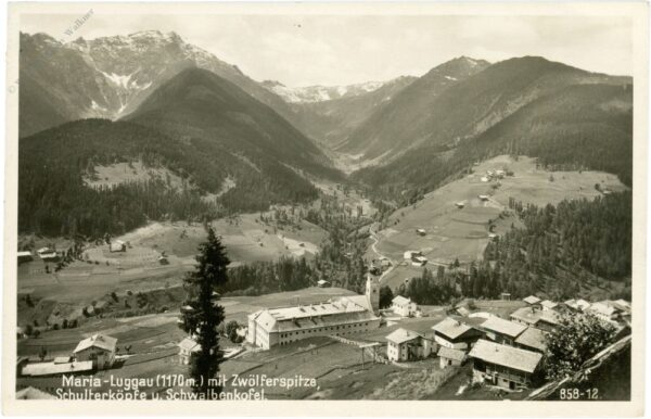 maria luggau, mit zwölferspitze, schulterköpfe und schwabenkogel
