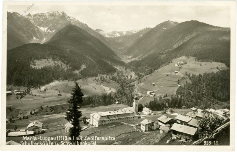 maria luggau, mit zwölferspitze, schulterköpfe und schwabenkogel maria luggau, mit zwölferspitze, schulterköpfe und schwabenkogel