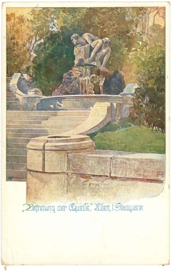 wien 1, stadtpark, befreiung der quelle