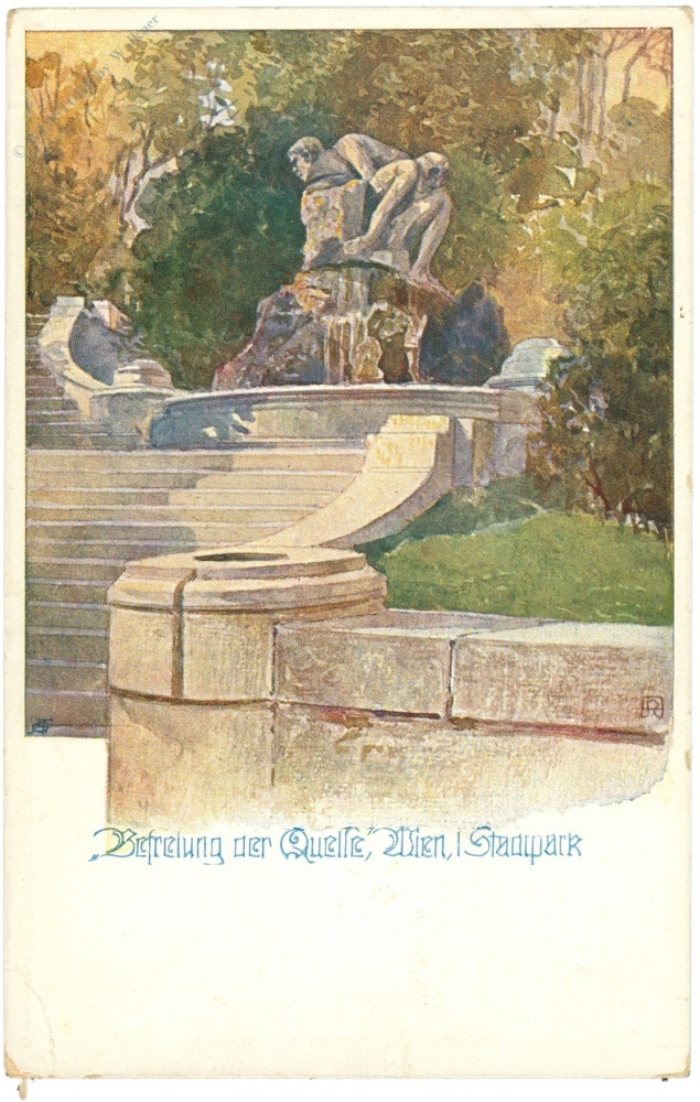 wien 1, stadtpark, befreiung der quelle wien 1, stadtpark, befreiung der quelle