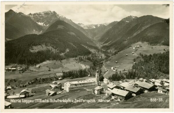 maria luggau, mit schulterköpfe und zwölferspitze