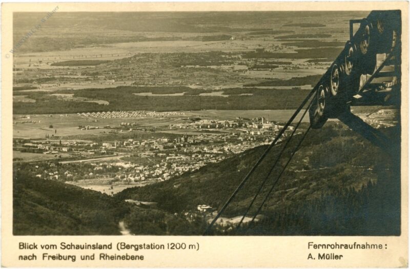 freiburg, blick vom schauinsland nach freiburg und rheinebene freiburg, blick vom schauinsland nach freiburg und rheinebene