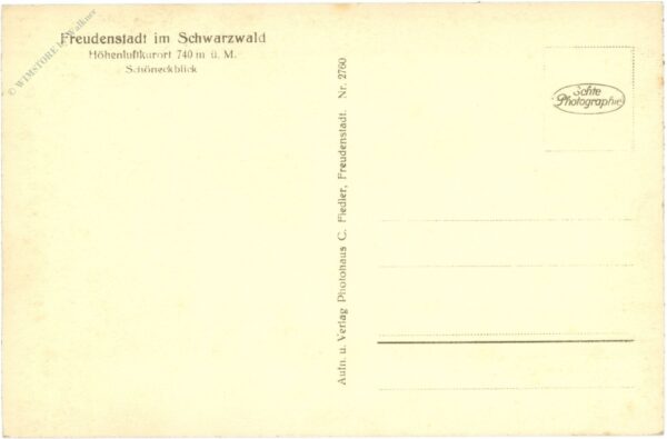 freudenstadt im schwarzwald, ortsansicht