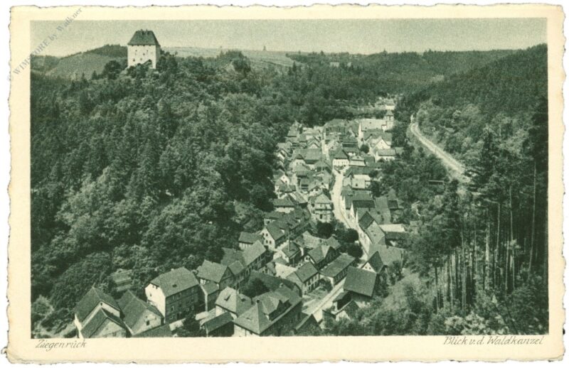 ziegenrück, blick v.d. waldkanzel ziegenrück, blick v.d. waldkanzel