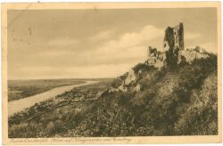 königswinter, ruine drachenfels, blick auf königswinter und godesberg
