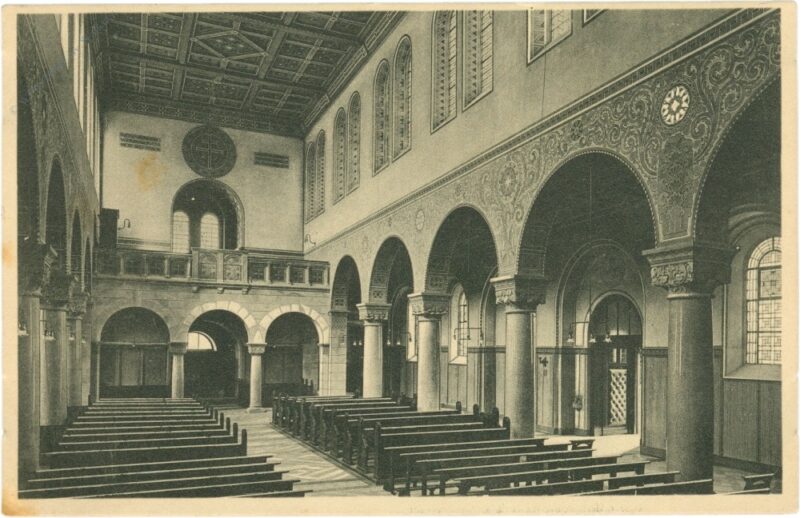 düsseldorf, hamm., pfarrkirche, blick vom chor düsseldorf, hamm., pfarrkirche, blick vom chor