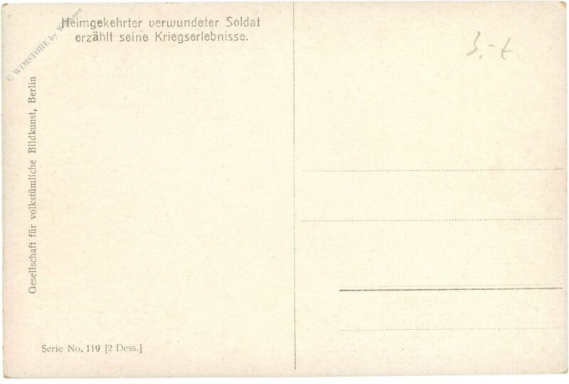 soldaten, heimgekehrter verwundeter soldat erzählt seine kriegserlebnisse