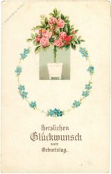 geburtstag, rosenbäumchen
