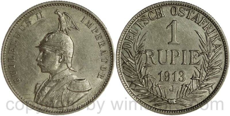 deutsches kaiserreich deutsch ostafrika, 1 rupie 1913, silber, ss deutsches kaiserreich deutsch ostafrika, 1 rupie 1913, silber, ss