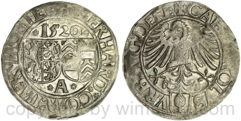augsburg, eberhard iv. 1520 1533, batzen 1520, silber, ss