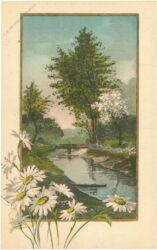 bachlauf mit brücke