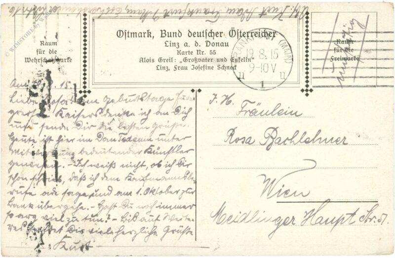 greif, alois: großvater und enkelin