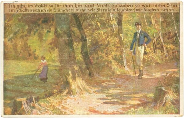 ich ging im walde so für mich hin...