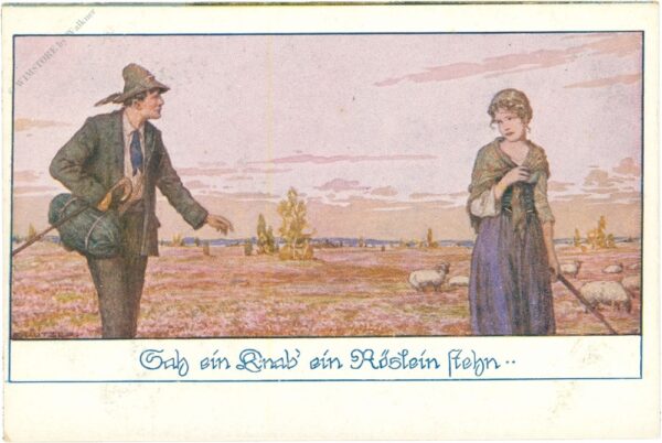 sah ein knab' ein röslein stehn...