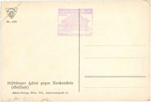 gesäuse, mödlingerhütte gegen reichenstein
