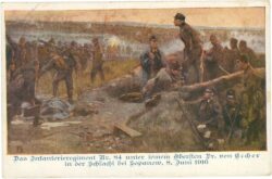 das infanterieregiment nr. 84 unter seinem obersten dr. von eccher in der schlacht bei sopanow, 8. 6. 1916