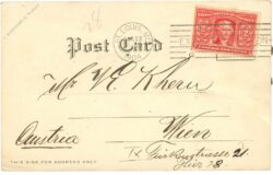missouri, st. louis, world fair 1904, bestickte karte