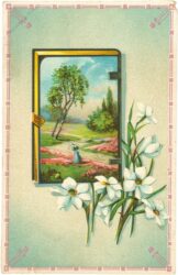dame auf blumenwiese dame auf blumenwiese