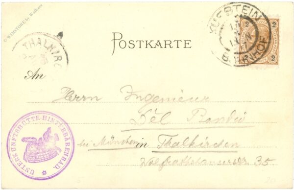 hinterbärenbad, gruss aus hinterbärenbad, kaiserthal bei kufstein