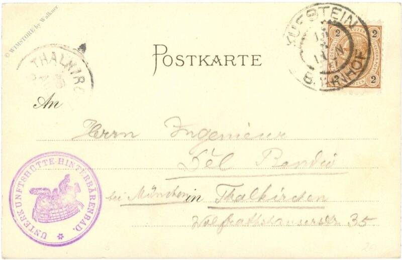 hinterbärenbad, gruss aus hinterbärenbad, kaiserthal bei kufstein