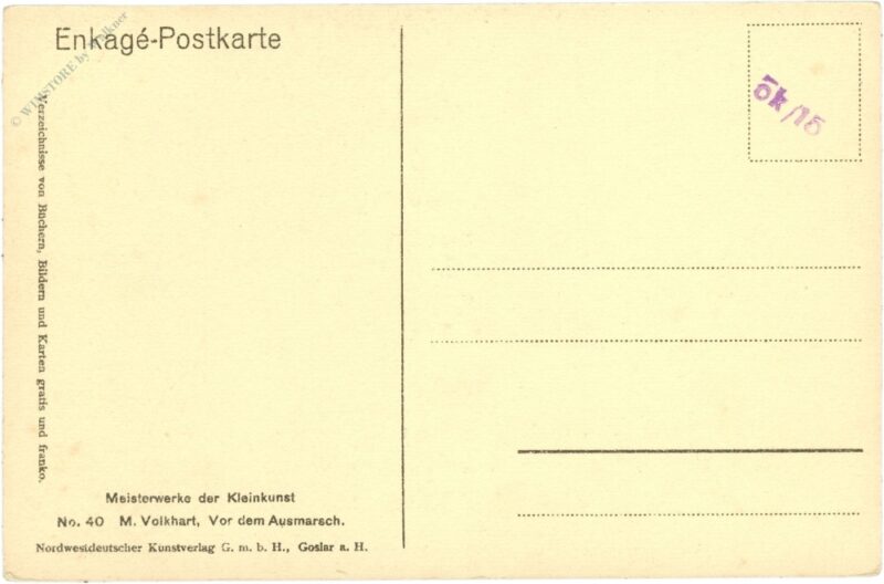 volkhart, m.: vor dem ausmarsch