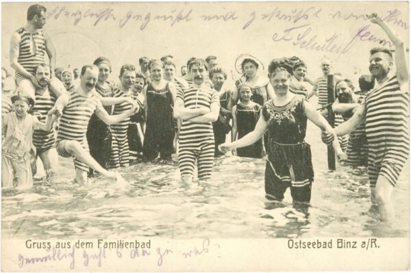 ostseebad binz, gruss aus dem familienbad