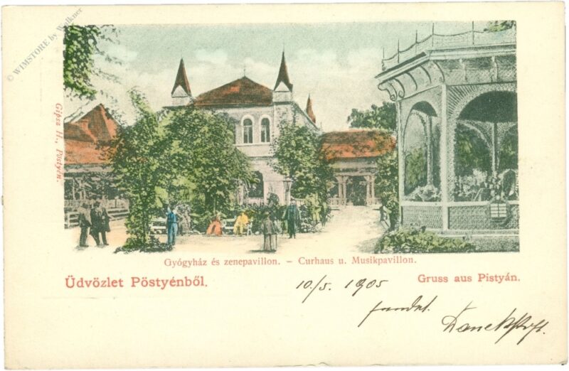 pistyan, curhaus und musikpavillon pistyan, curhaus und musikpavillon