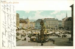 brünn, krautmarkt und dreifaltigkeitssäule