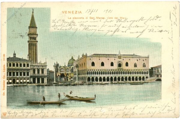 venedig, la piazetta di san marco, visto dal mare