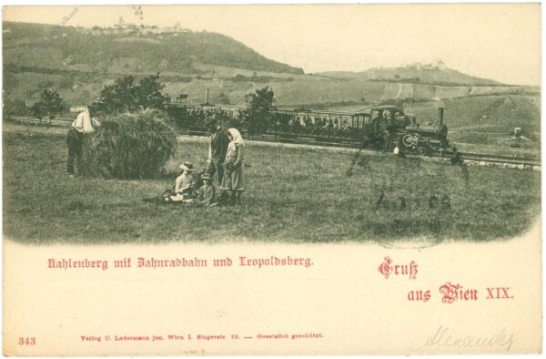 wien 19, kahlenberg mit zahnradbahn und leopoldsberg