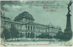 wien 1, k.k. universität mit liebenberg denkmal