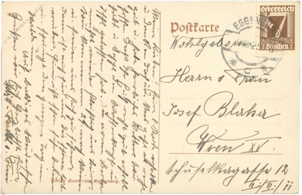 eggenburg, gauplatz, bemaltes haus