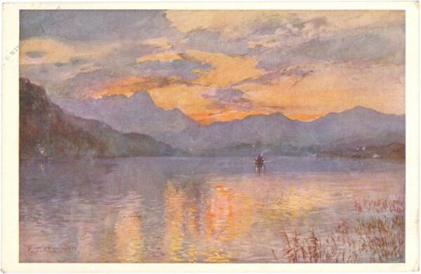 klagenfurt, abendstimmung am wörthersee